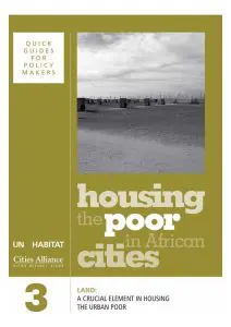 Quick Guide 03 – Land: A Crucial Element in Housing the Urban Poor