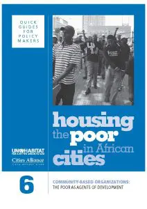 Quick Guide 06 – Community Based Organizations: the poor as agents of development