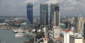 Dar Es Salaam skyline.