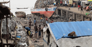 Waste on the coast in Freetown, Sierra Leone. Photo by Rasmus Heltberg.